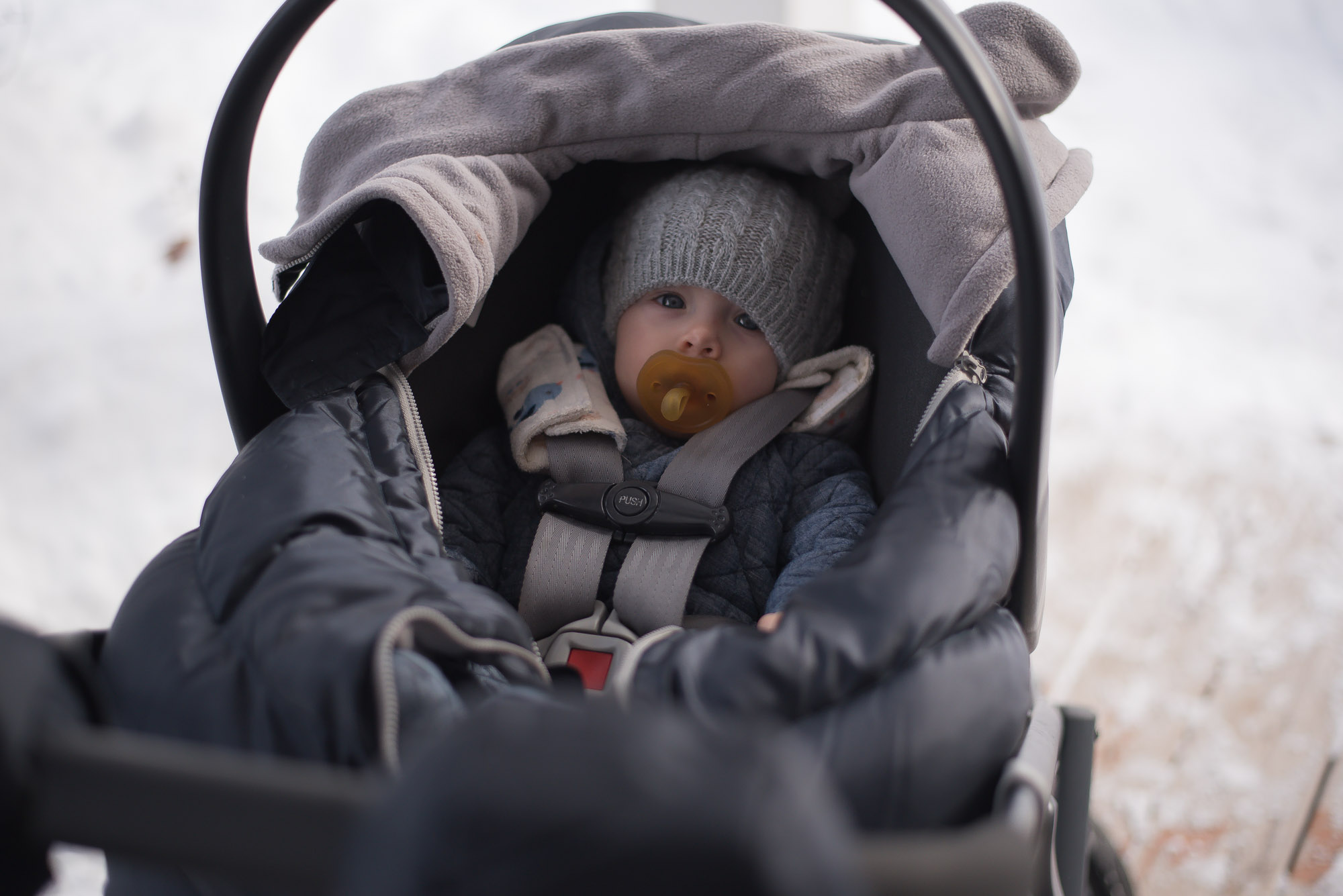 uppababy cruz in snow