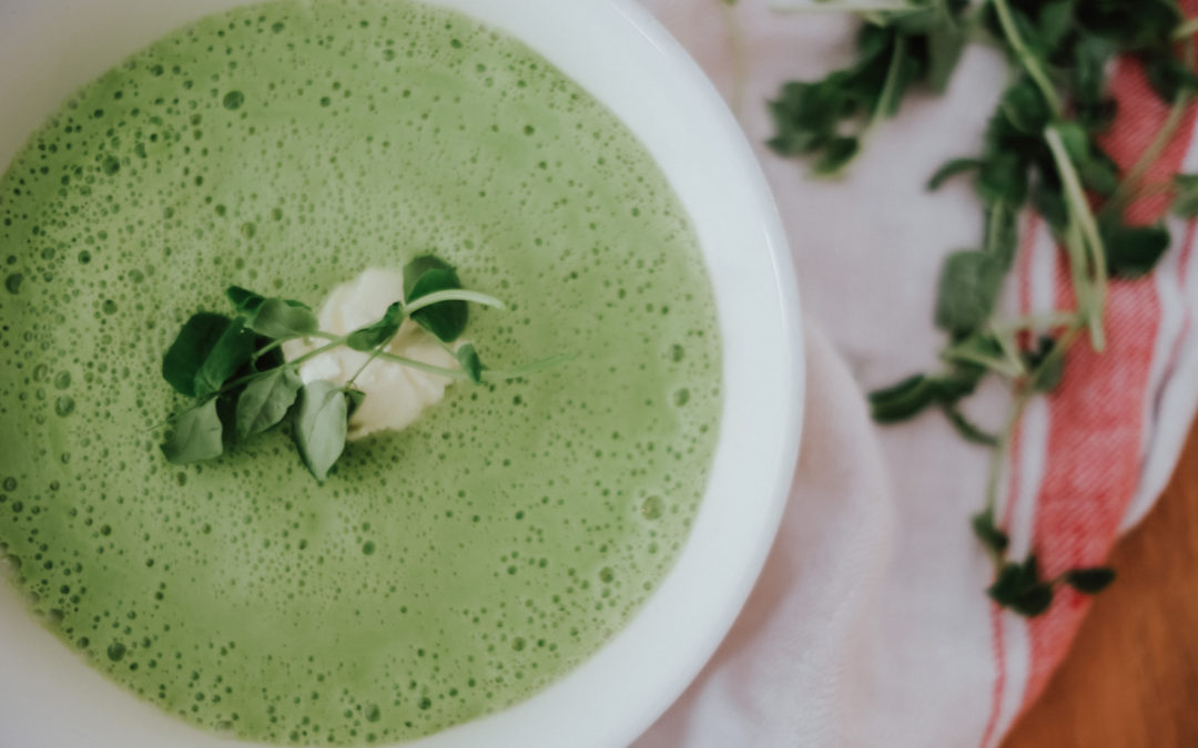 The Perfect Pea Soup for Your Mother’s day Lunch with Vitamix