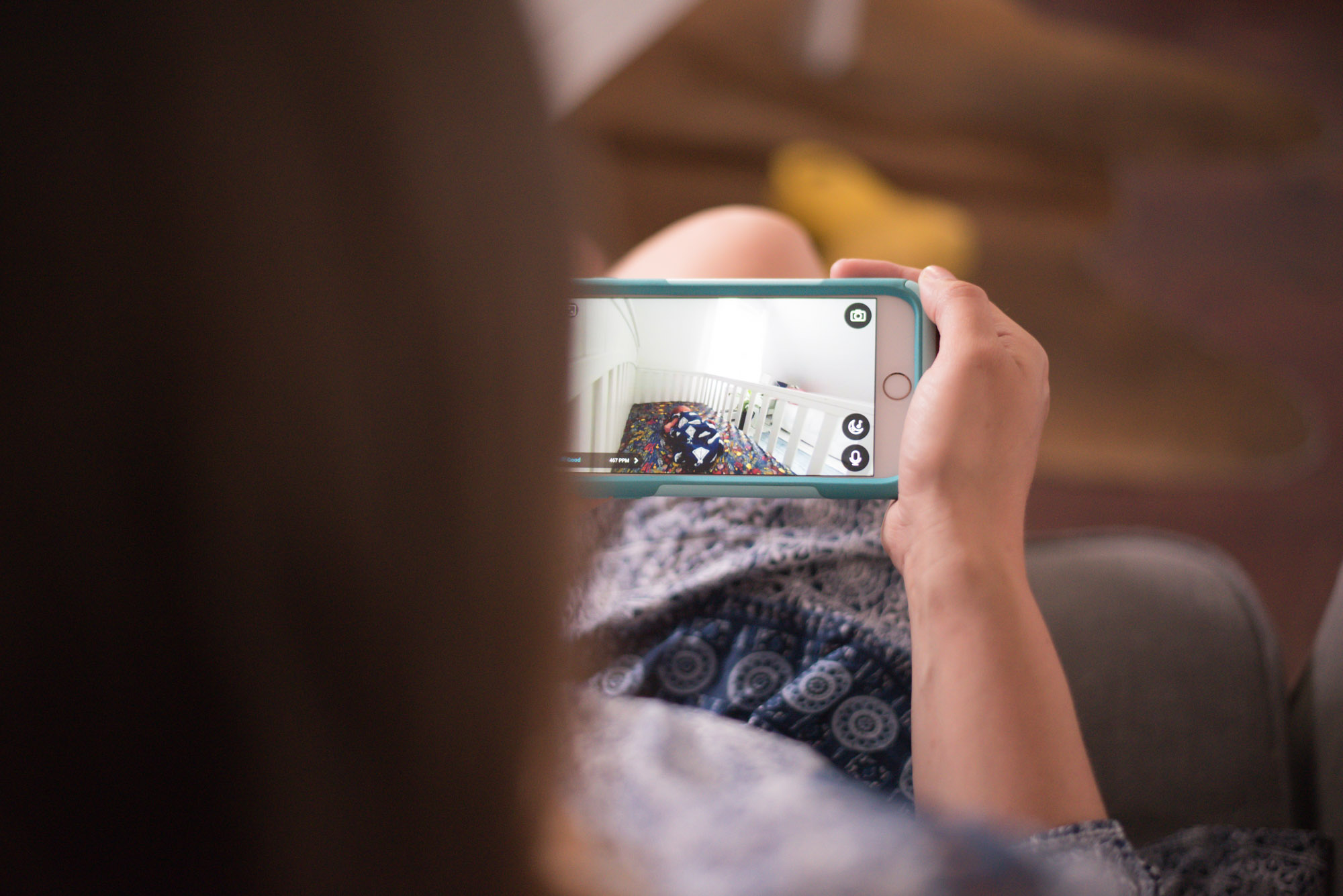 Wild Rosebuds Uses Withings HOme Monitor to watch over baby