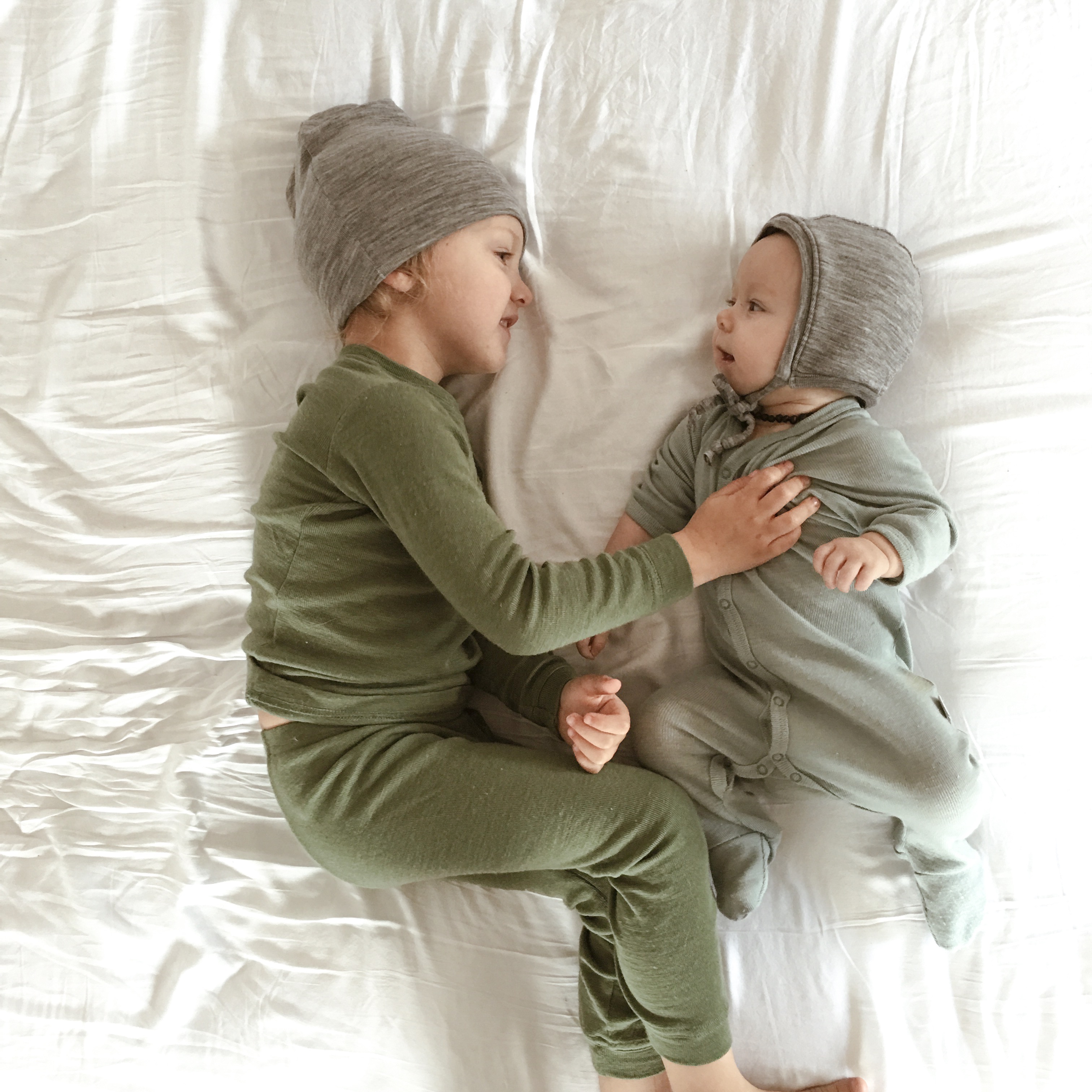 Simple Merino Wool PJ's to help regulate your child's temperature