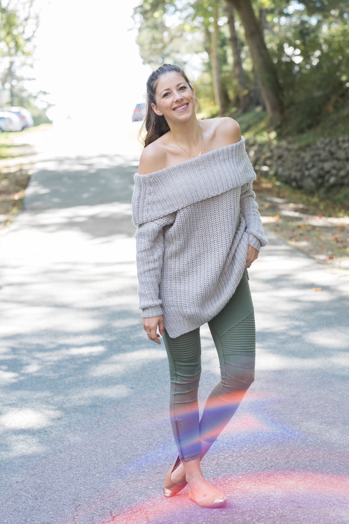 Wild Rosebuds| 5 Sweaters you need| off the shoulder knit sweater 