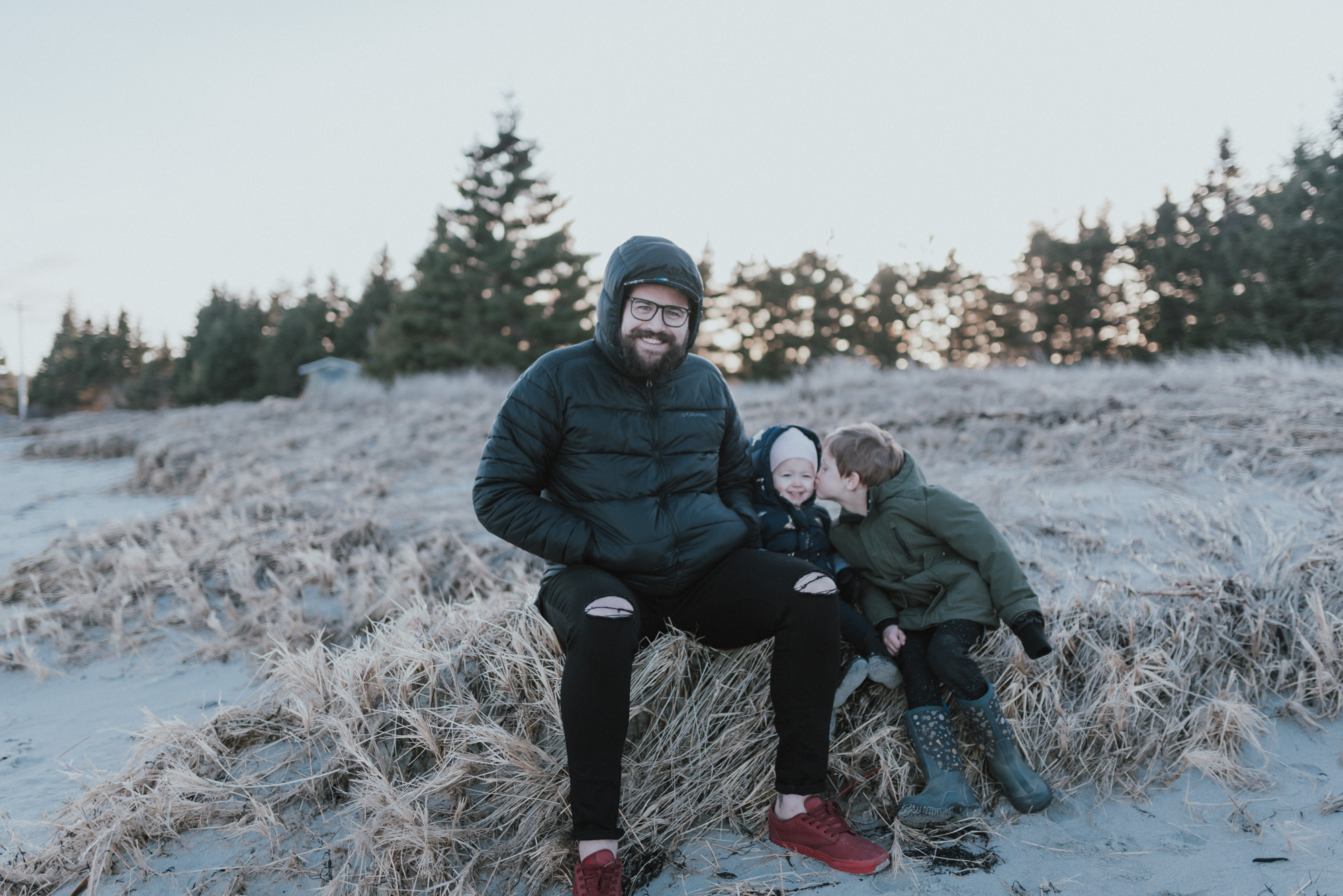 The Wild Decoelis | Clearly Glasses | family beach photo