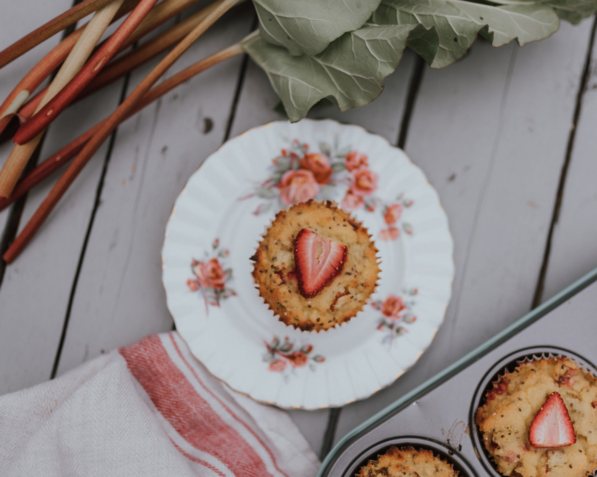 Paleo Strawberry Rhubarb Muffins - Paleo Gluten-Free Guy