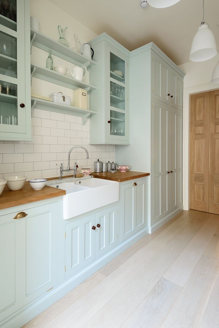 The Wild Decoelis | Kitchen Inspo | robins egg blue kitchen