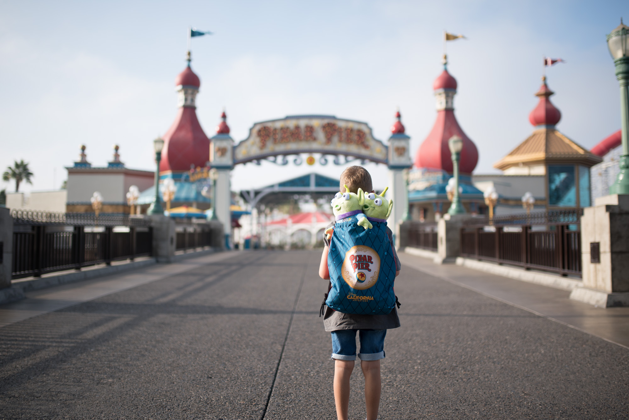 10 Things To know When Travelling To DisneyLand with Young Kids | Pixar pier entrance