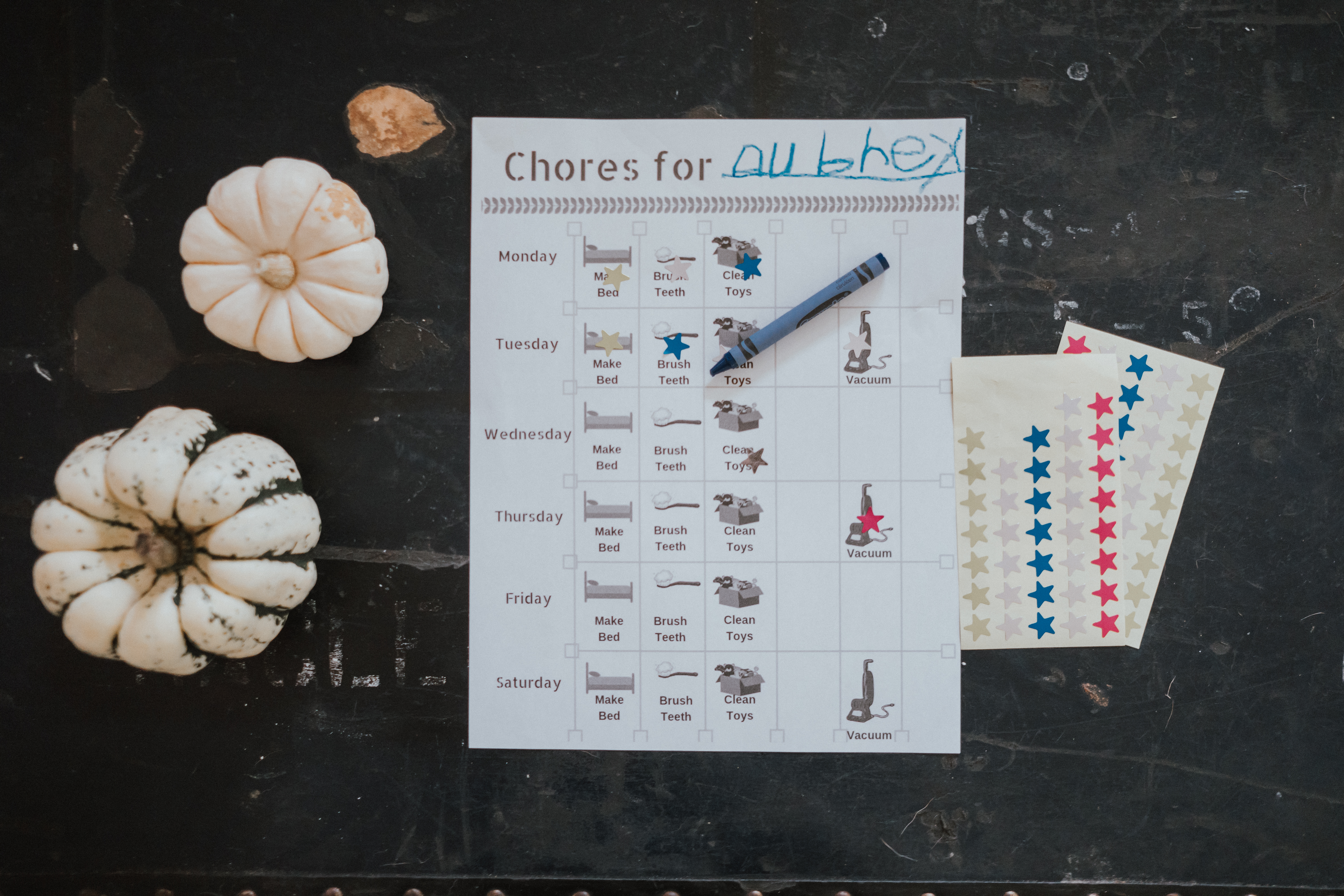 The Wild Decoelis | Starting a Chore Chart With Your Kindergardener | chore chart