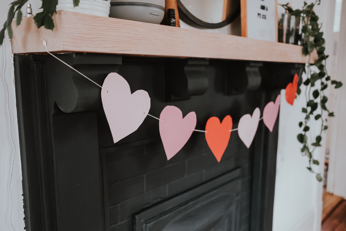 3-D Heart Paper Garlands - Easy DIY Valentine Decorations - Miss Bizi Bee