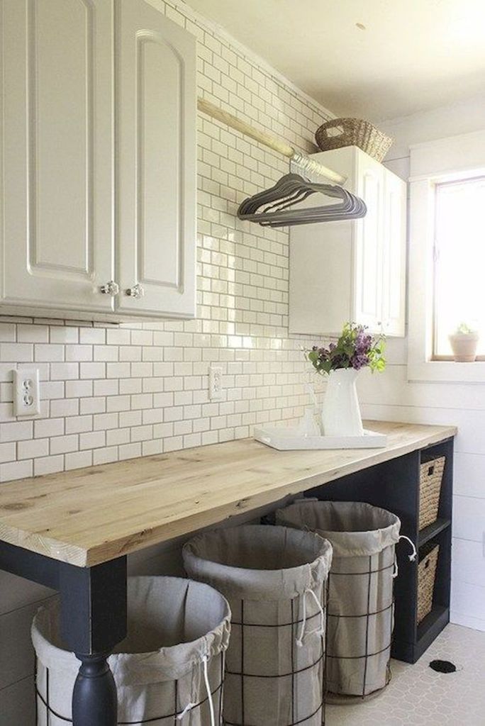 Our Traditional Farmhouse Laundry and Mud Room - The Wild Decoelis