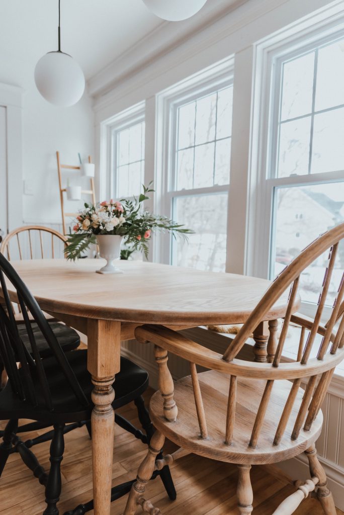 how to refinish dining room chairs